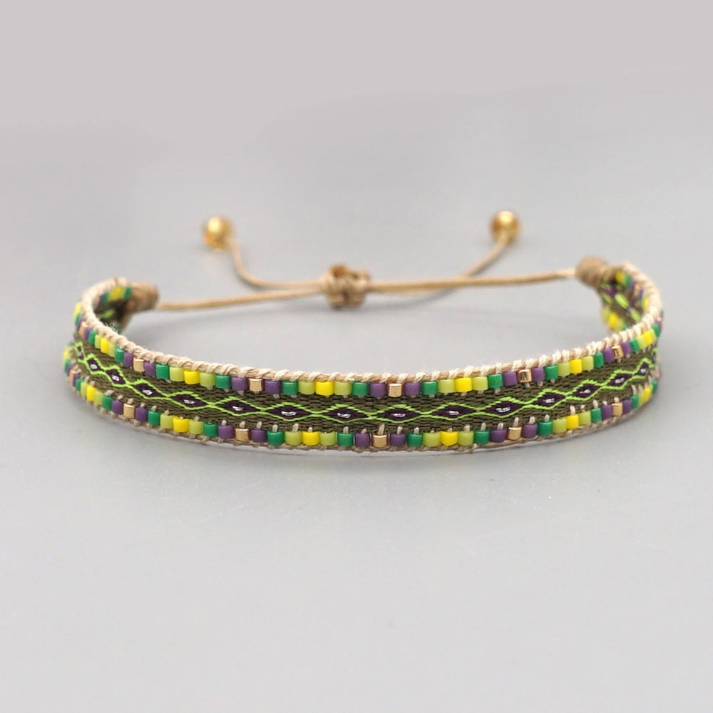 Wholesale Jewelry Bohemian Rainbow Miyuki Beads Bracelet