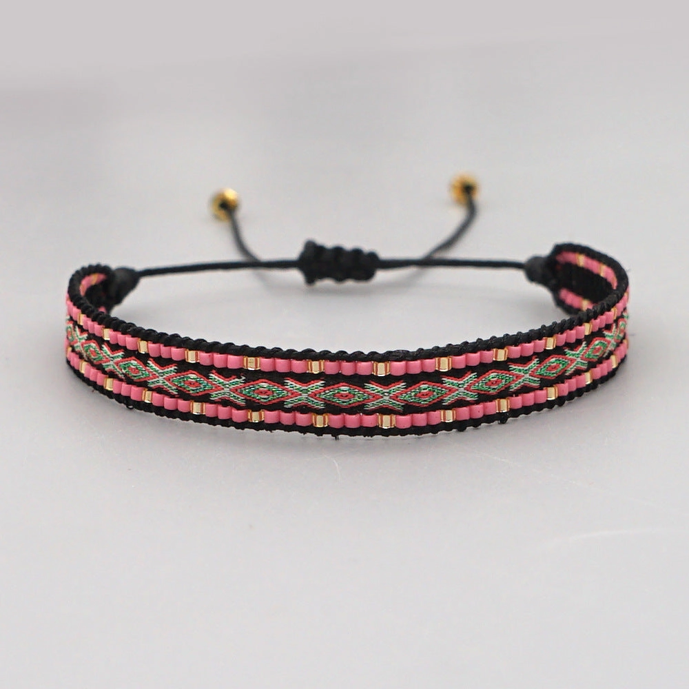 Wholesale Jewelry Bohemian Rainbow Miyuki Beads Bracelet