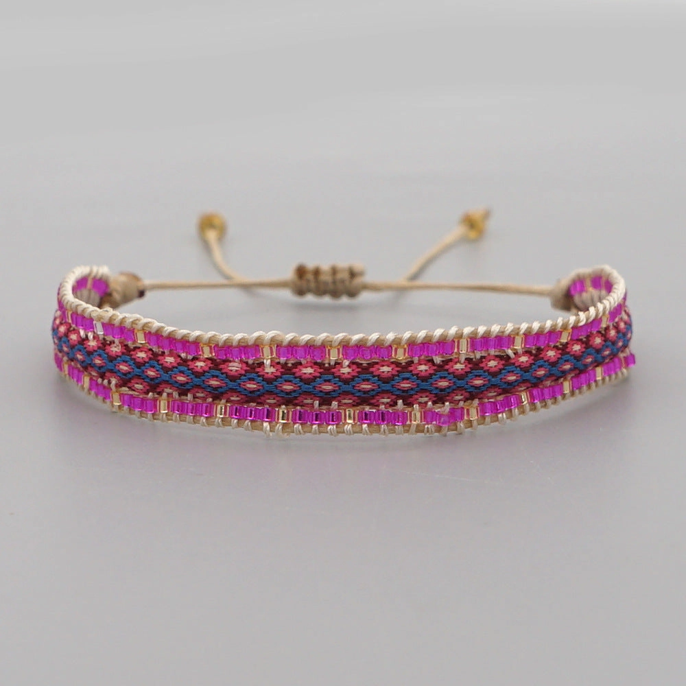 Wholesale Jewelry Bohemian Rainbow Miyuki Beads Bracelet