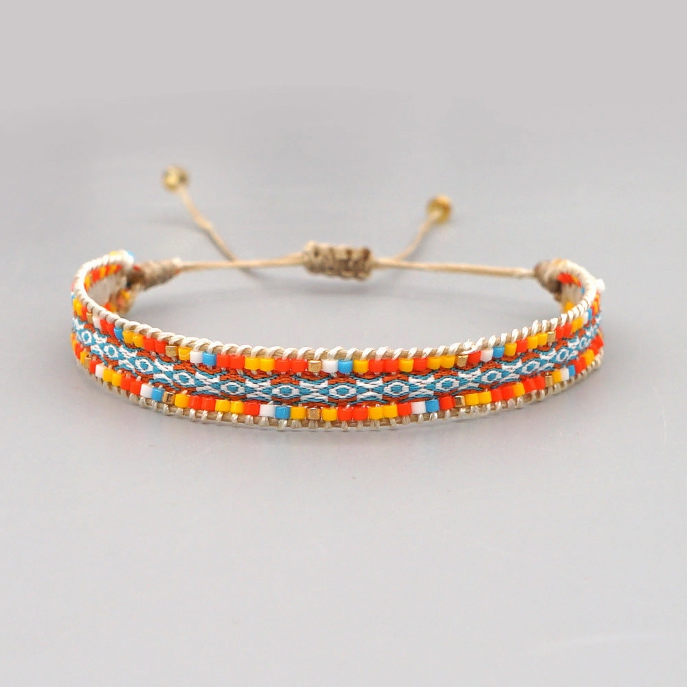 Wholesale Jewelry Bohemian Rainbow Miyuki Beads Bracelet