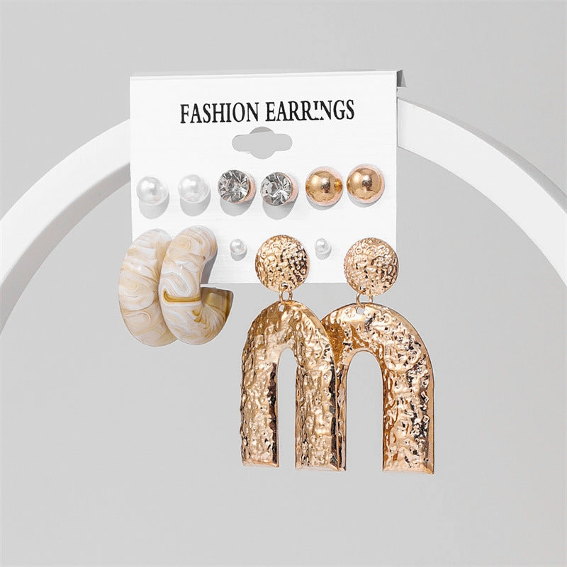 Wholesale Jewelry Candy Color Acrylic Earrings Set