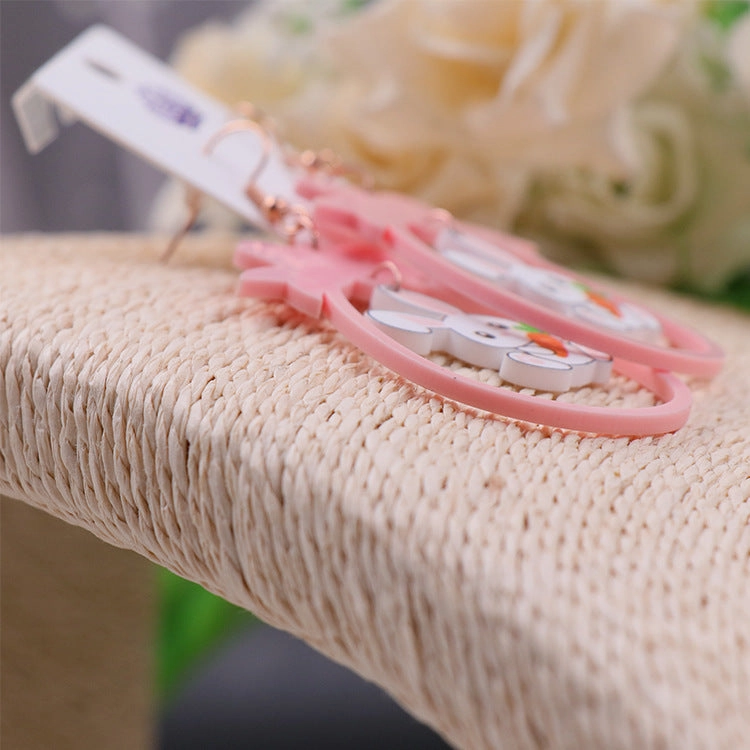 Wholesale Jewelry Colorful Bunny Acrylic Earrings