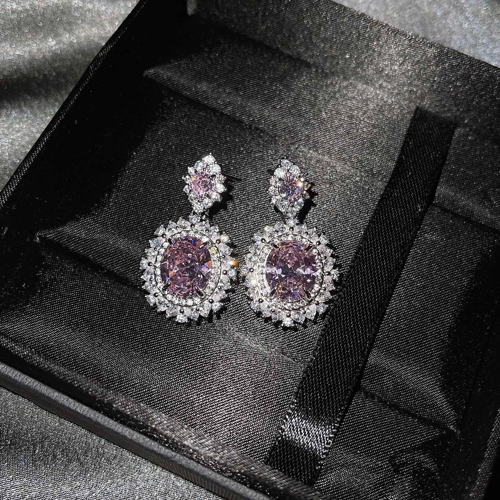 Wholesale Jewelry Copper Earrings Color Gem Set