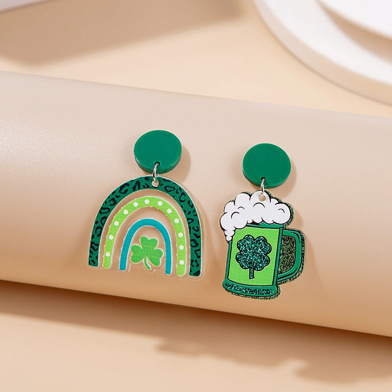 Wholesale Jewelry Cute Doll Cartoon Acrylic Earrings
