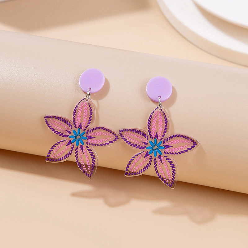 Wholesale Jewelry Cute Doll Cartoon Acrylic Earrings