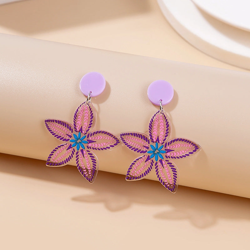 Wholesale Jewelry Cute Doll Cartoon Acrylic Earrings