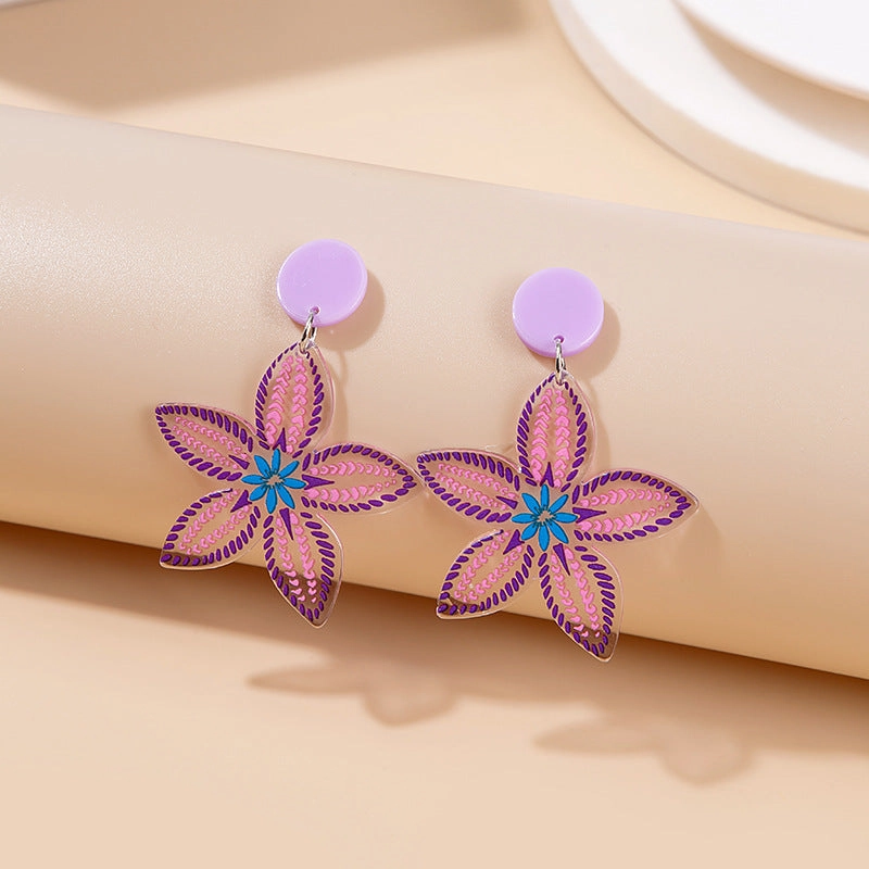 Wholesale Jewelry Cute Doll Cartoon Acrylic Earrings