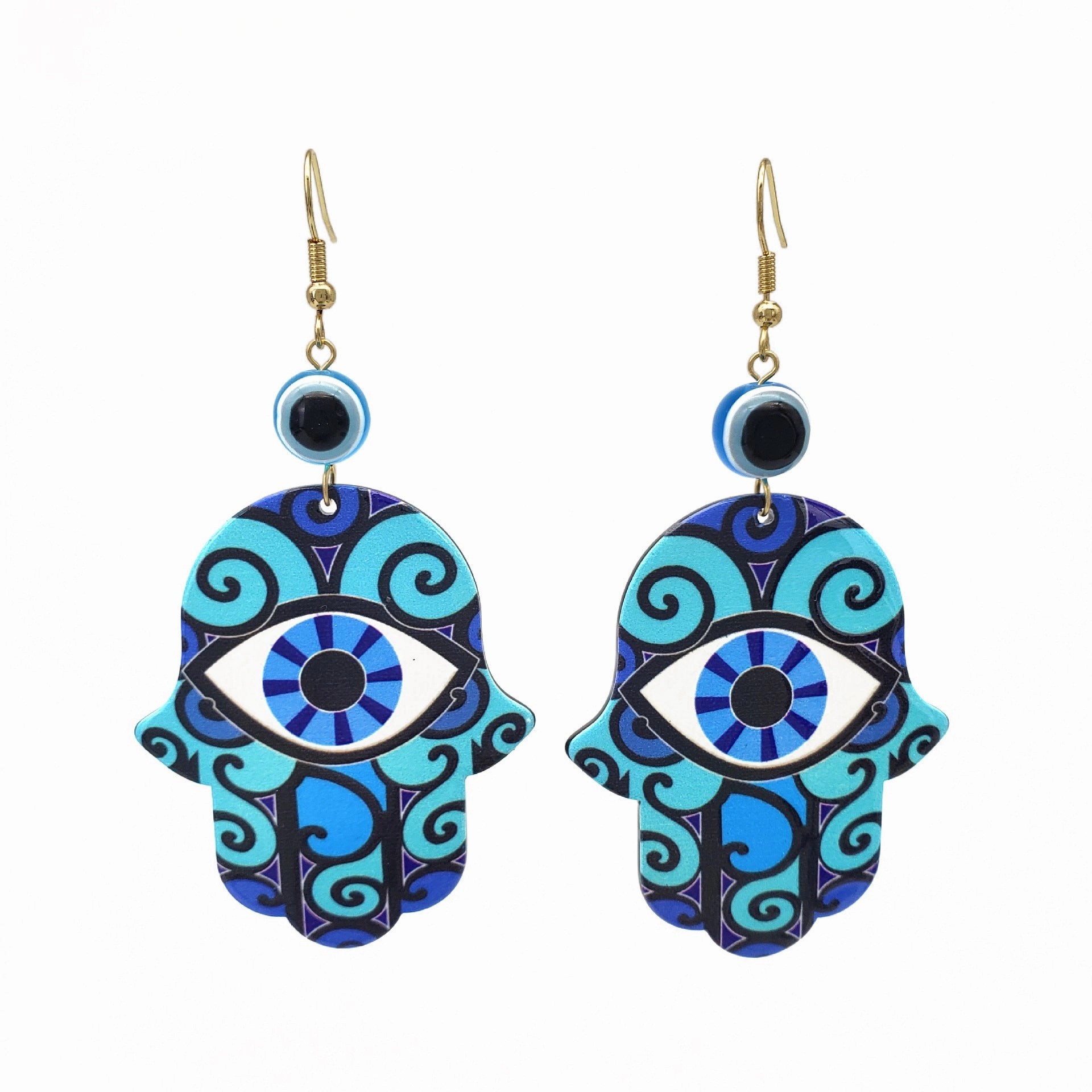 Wholesale Jewelry Devil Eyes Bohemian Acrylic Earrings 6pcs