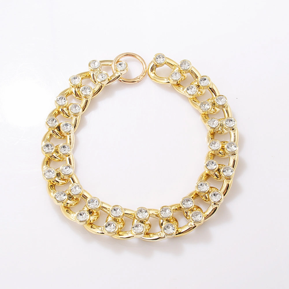 Wholesale Jewelry Diamond Mosaic Acrylic Necklace