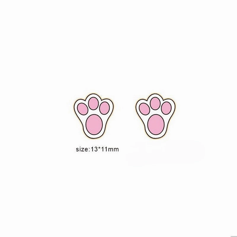 Wholesale Jewelry Easter Bunny Carrot Wooden Earrings