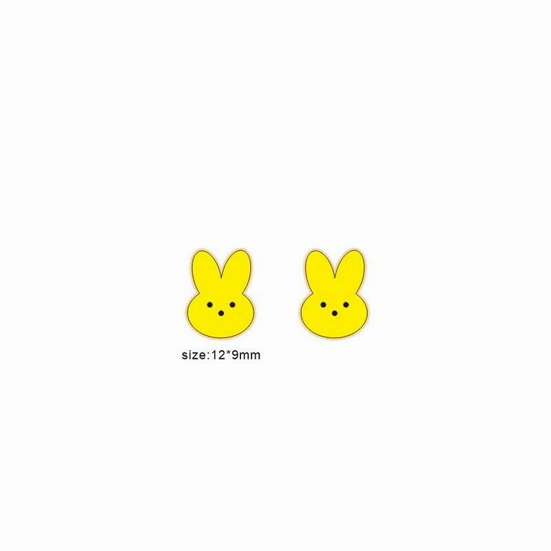 Wholesale Jewelry Easter Bunny Carrot Wooden Earrings