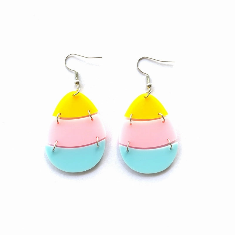Wholesale Jewelry Easter Carrot Bunny Acrylic Earrings