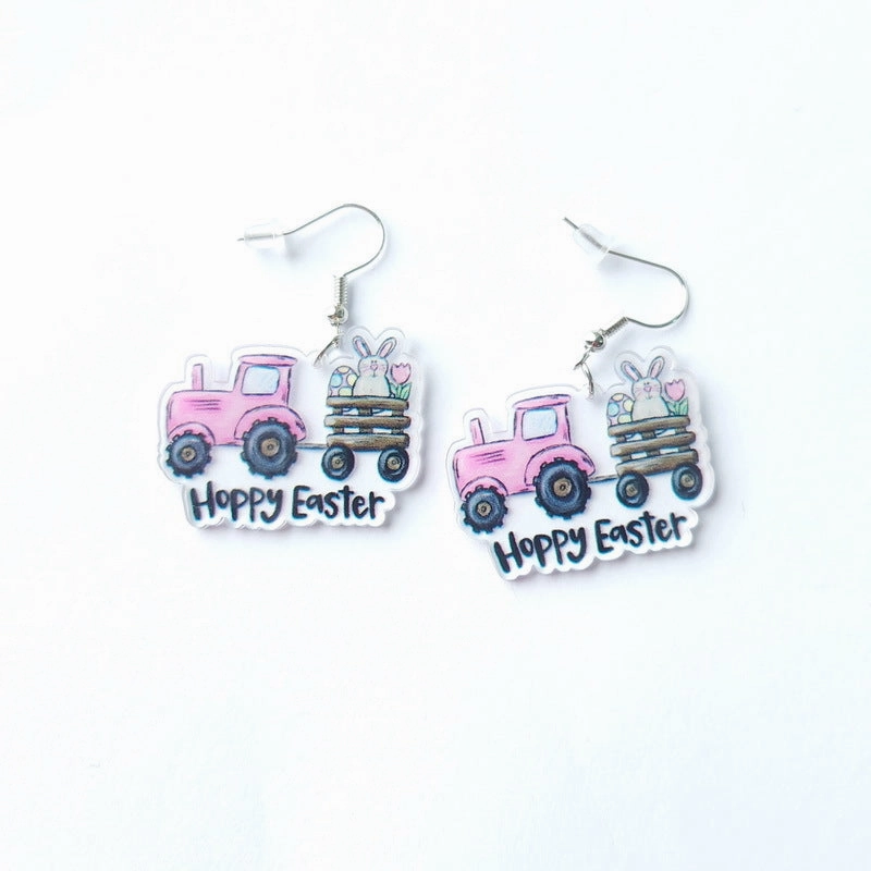 Wholesale Jewelry Easter Cartoon Acrylic Earrings