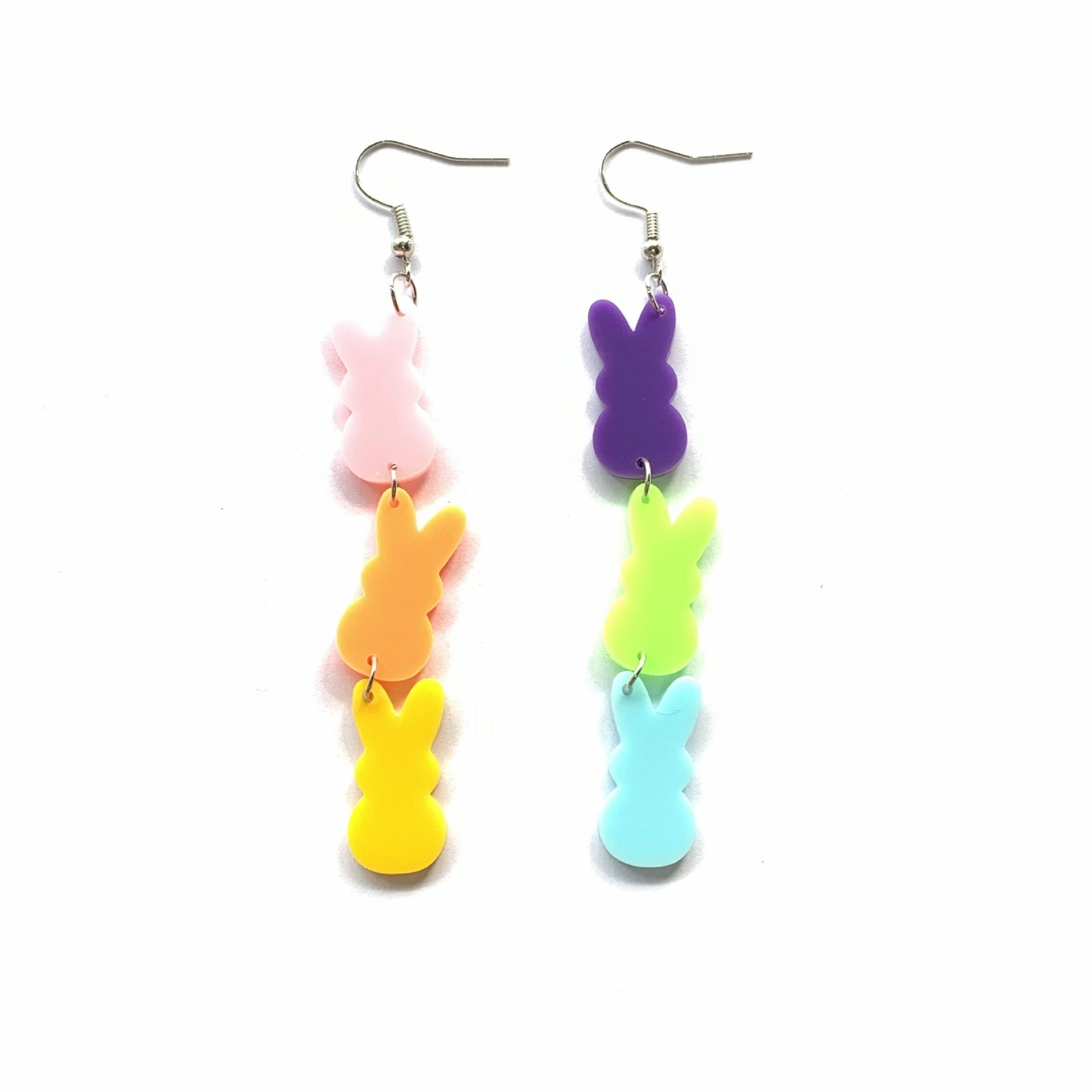 Wholesale Jewelry Easter Egg Bunny Acrylic Earrings