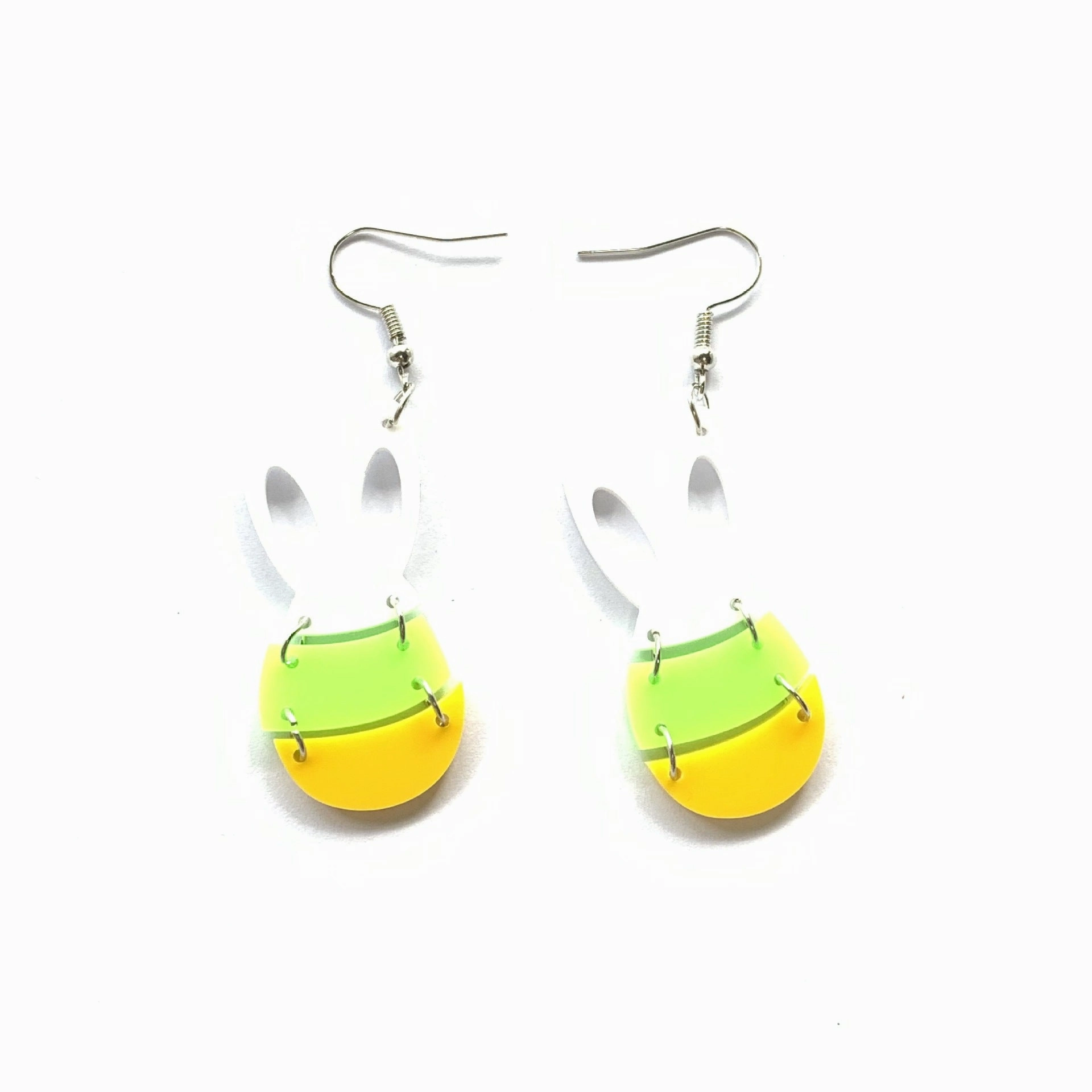 Wholesale Jewelry Easter Egg Bunny Acrylic Earrings