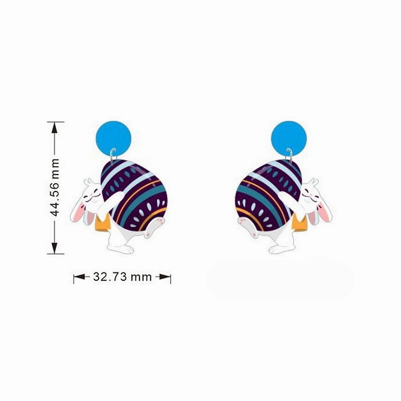 Wholesale Jewelry Easter Gnomes Holiday Bunny Acrylic Earrings