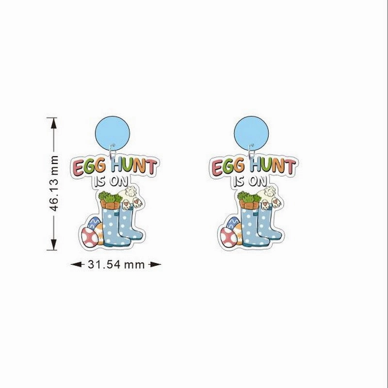 Wholesale Jewelry Easter Gnomes Holiday Bunny Acrylic Earrings