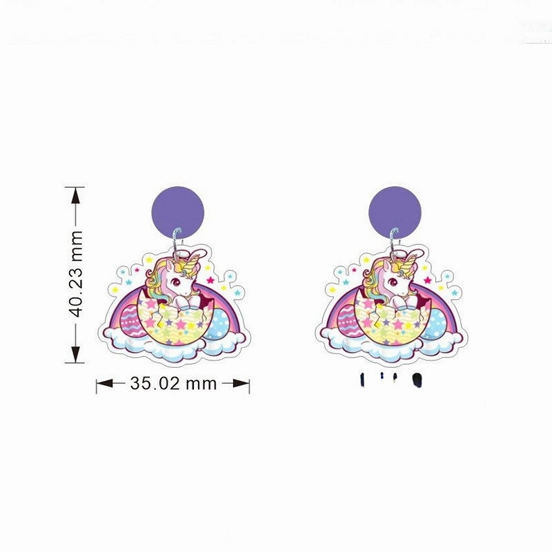 Wholesale Jewelry Easter Gnomes Holiday Bunny Acrylic Earrings