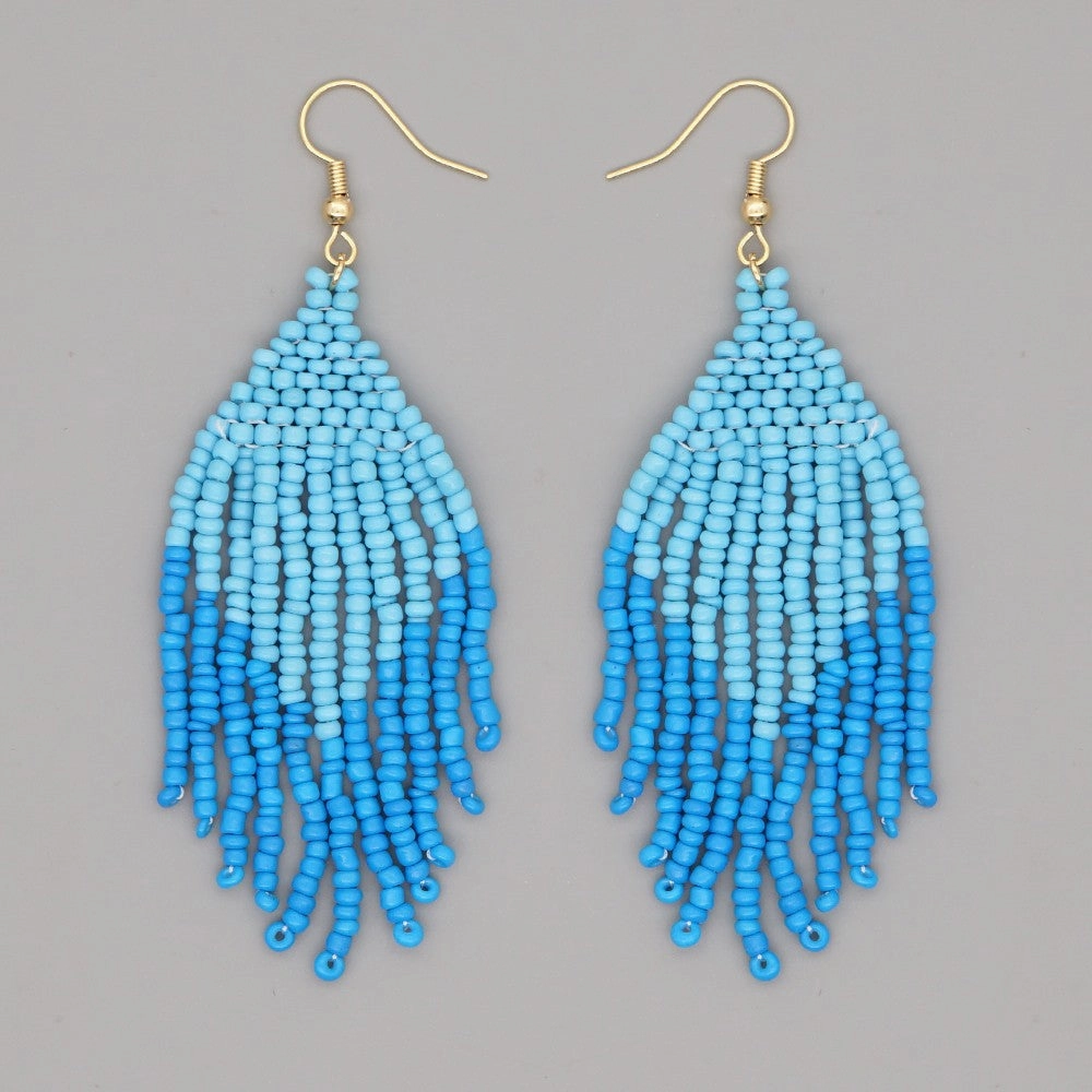 Wholesale Jewelry Ethnic Eyes Rice Beads Earrings