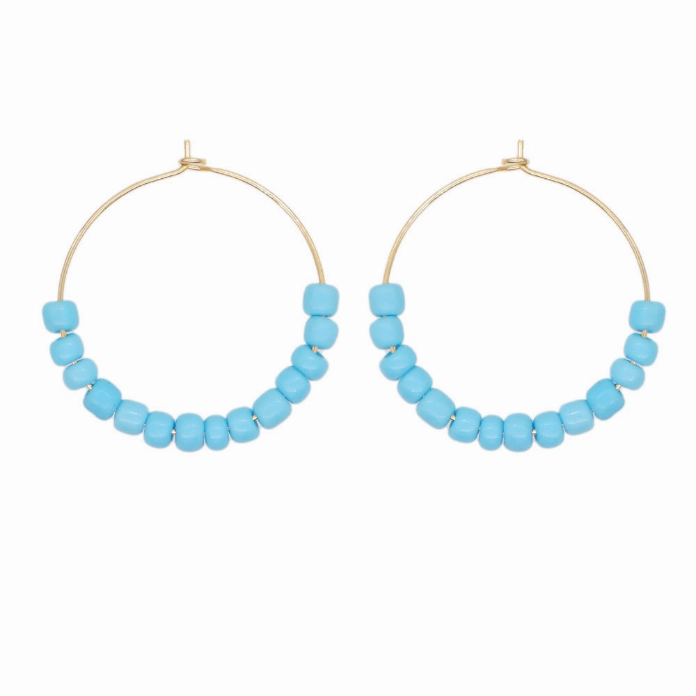 Wholesale Jewelry Ethnic Eyes Rice Beads Earrings