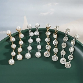 Wholesale Jewelry Long Pearl Earrings