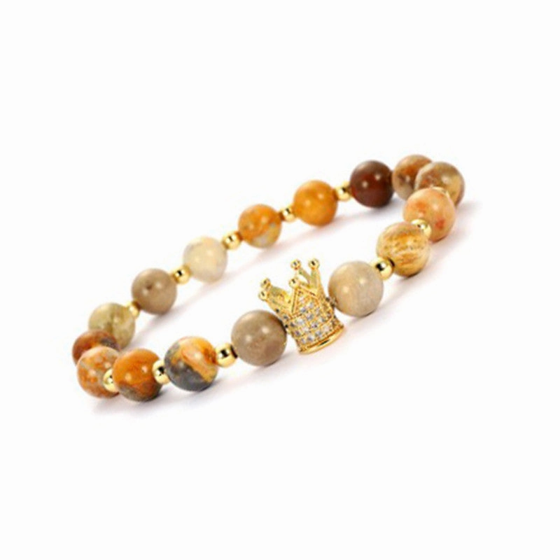 Wholesale Jewelry Micropaved Zircon Volcanic Stone Bracelets