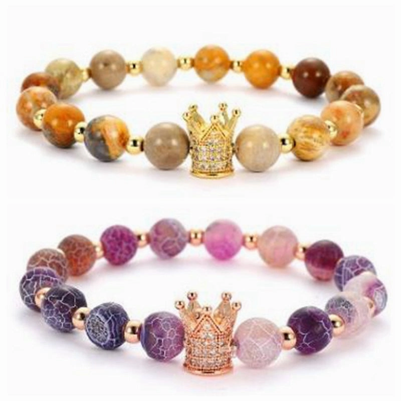 Wholesale Jewelry Micropaved Zircon Volcanic Stone Bracelets