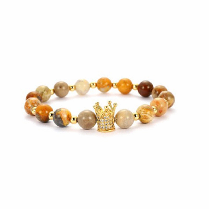 Wholesale Jewelry Micropaved Zircon Volcanic Stone Bracelets