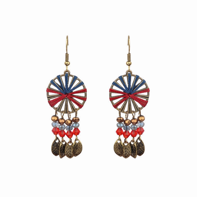 Wholesale Jewelry Retro Palace Wind Alloy Earrings