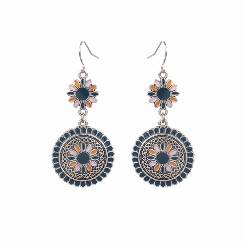 Wholesale Jewelry Retro Palace Wind Alloy Earrings