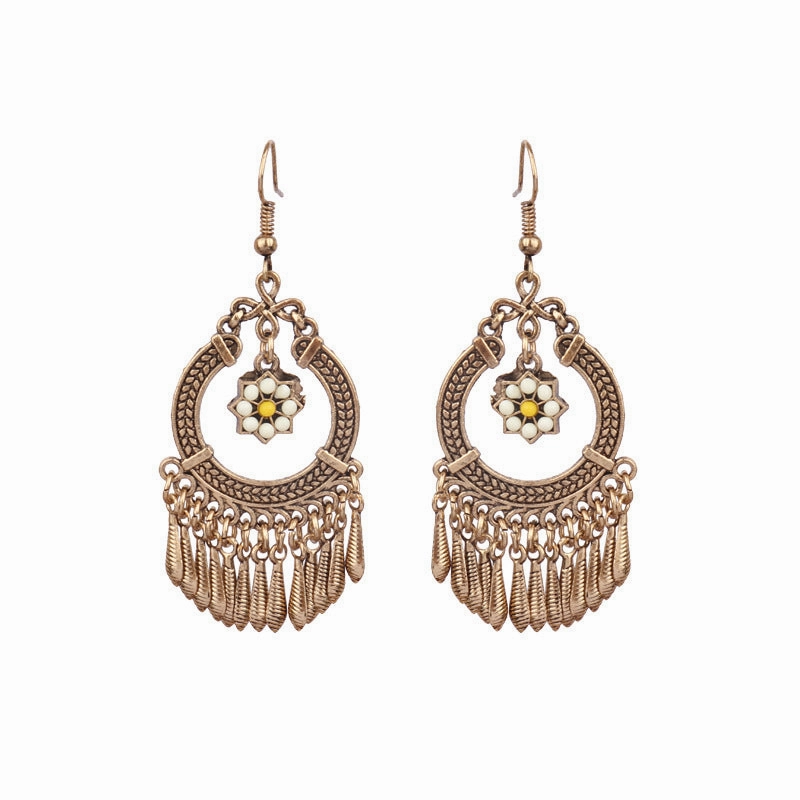 Wholesale Jewelry Retro Palace Wind Alloy Earrings