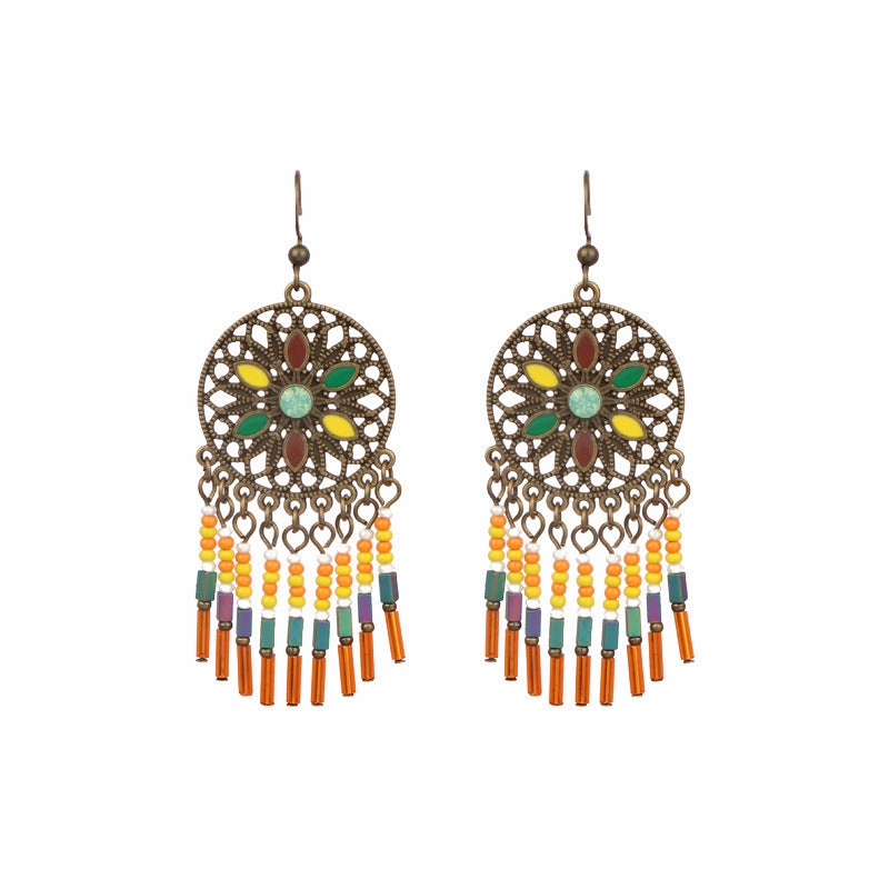 Wholesale Jewelry Retro Palace Wind Alloy Earrings
