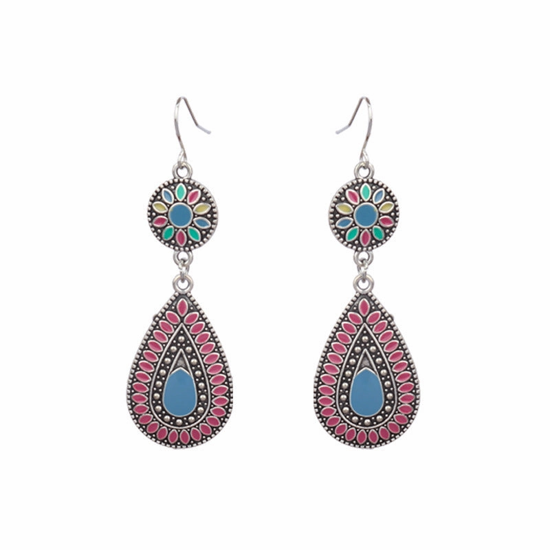 Wholesale Jewelry Retro Palace Wind Alloy Earrings