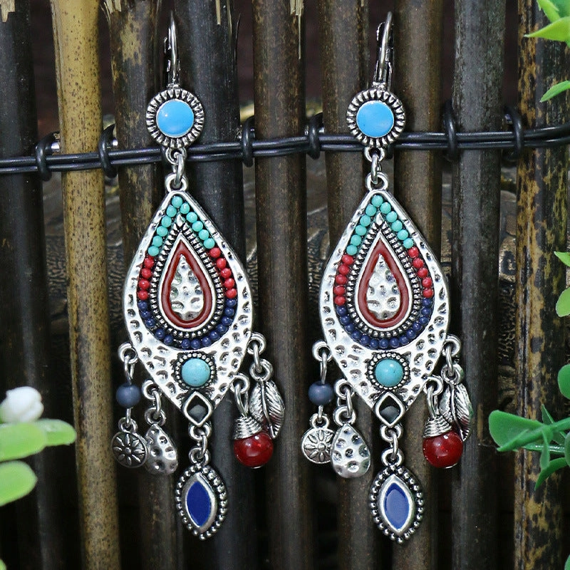Wholesale Jewelry Retro Palace Wind Alloy Earrings