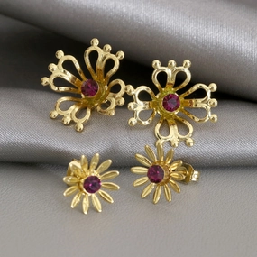 Wholesale Jewelry Small Daisy Copper Earrings