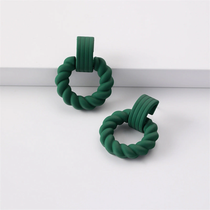 Wholesale Jewelry Spray Painted Candy Acrylic Earrings
