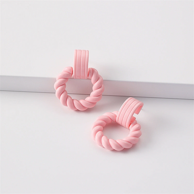 Wholesale Jewelry Spray Painted Candy Acrylic Earrings