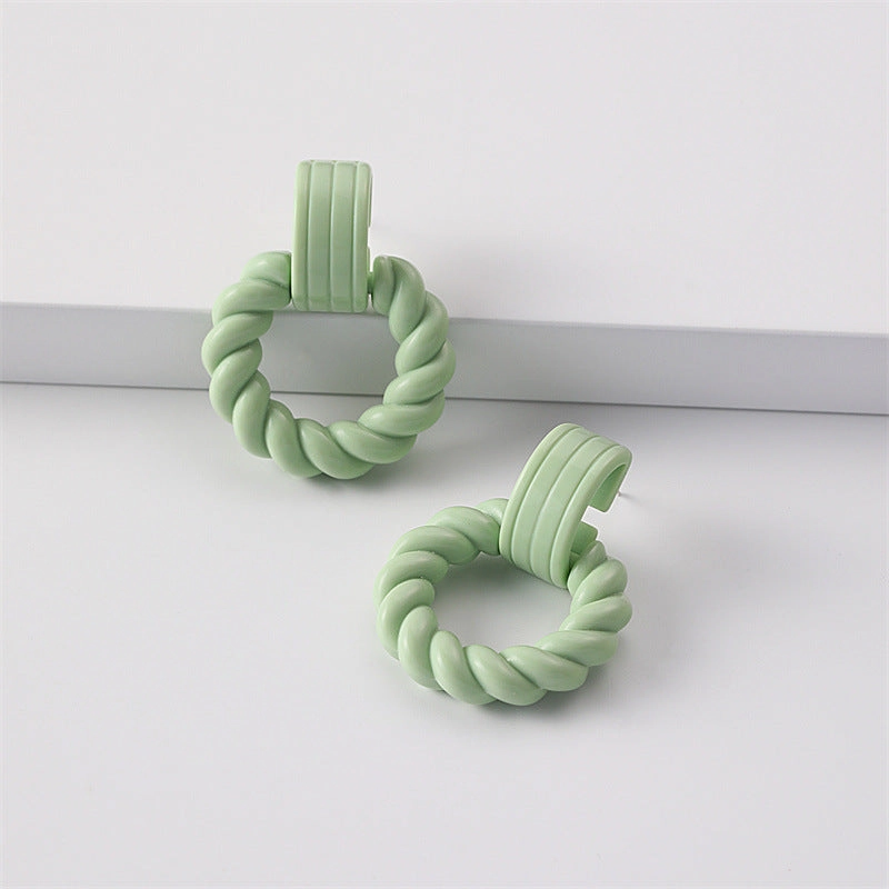 Wholesale Jewelry Spray Painted Candy Acrylic Earrings