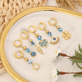 Wholesale Jewelry Stainless Steel Eye Earrings