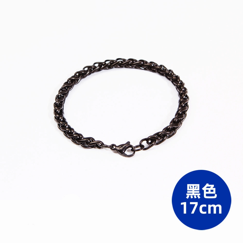 Wholesale Keel Flower Basket Chain Titanium Steel Bracelet