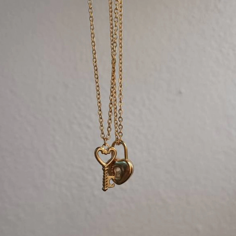 Wholesale Key Shaped Titanium Steel Necklaces