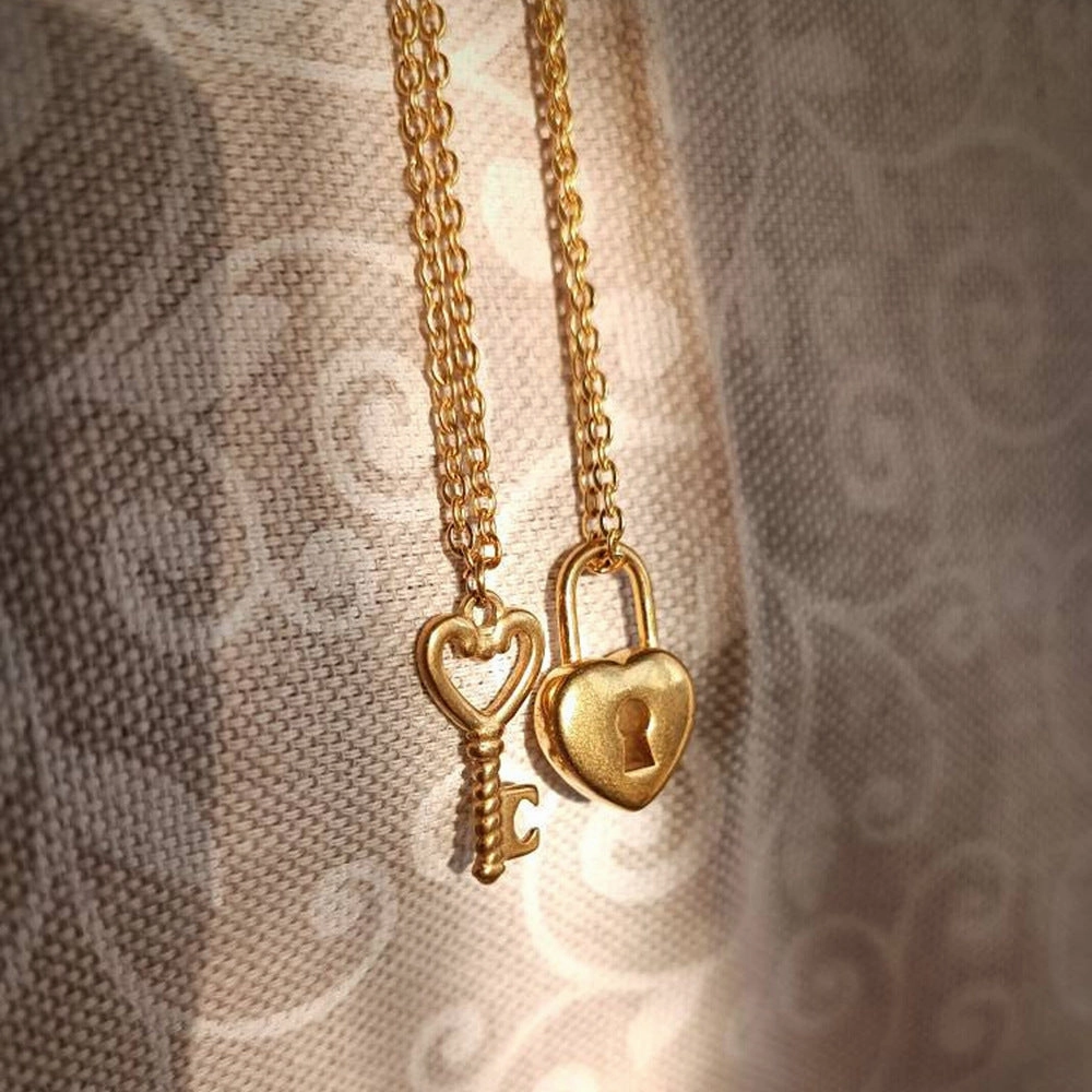 Wholesale Key Shaped Titanium Steel Necklaces