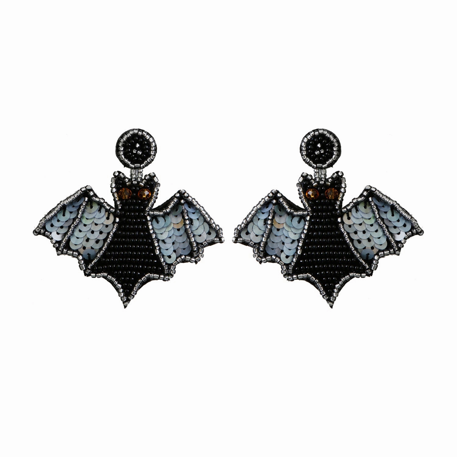 Wholesale Kill Matt Bat Hand Made Sequins Mixed Material Earrings