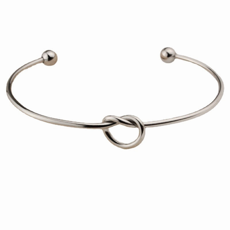 Wholesale Knotted Heart Titanium Steel Bracelet