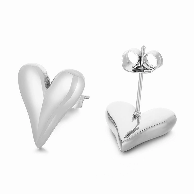 Wholesale Ladies Heart Gold Plated Earrings