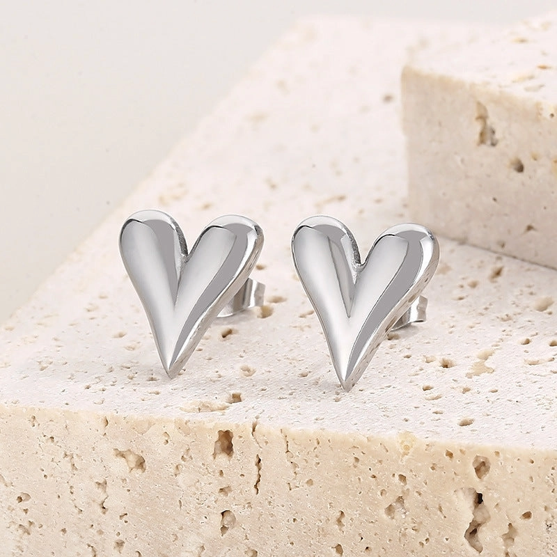 Wholesale Ladies Heart Gold Plated Earrings