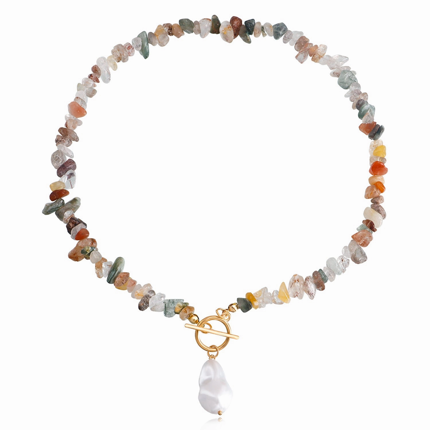 Wholesale Large Shaped Pearl Turquoise Necklace
