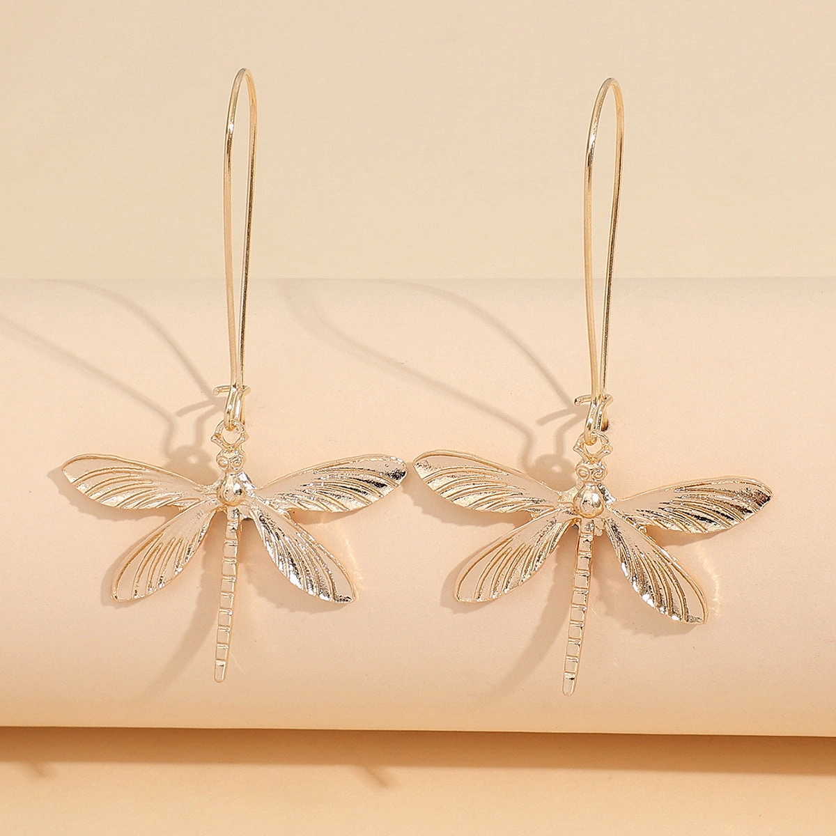 Wholesale Large Size Dragonfly Alloy Earrings