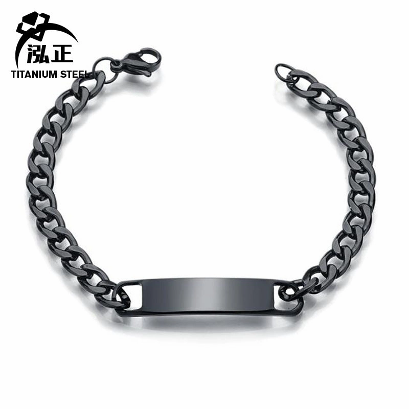Wholesale Laser Engraved Stainless Steel Men's Bracelet