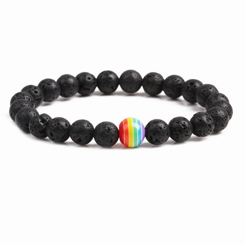 Wholesale Lava Stone Agate Volcanic Stone Bracelets